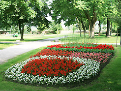 Im Park blühen etwa 200.000 Blumen